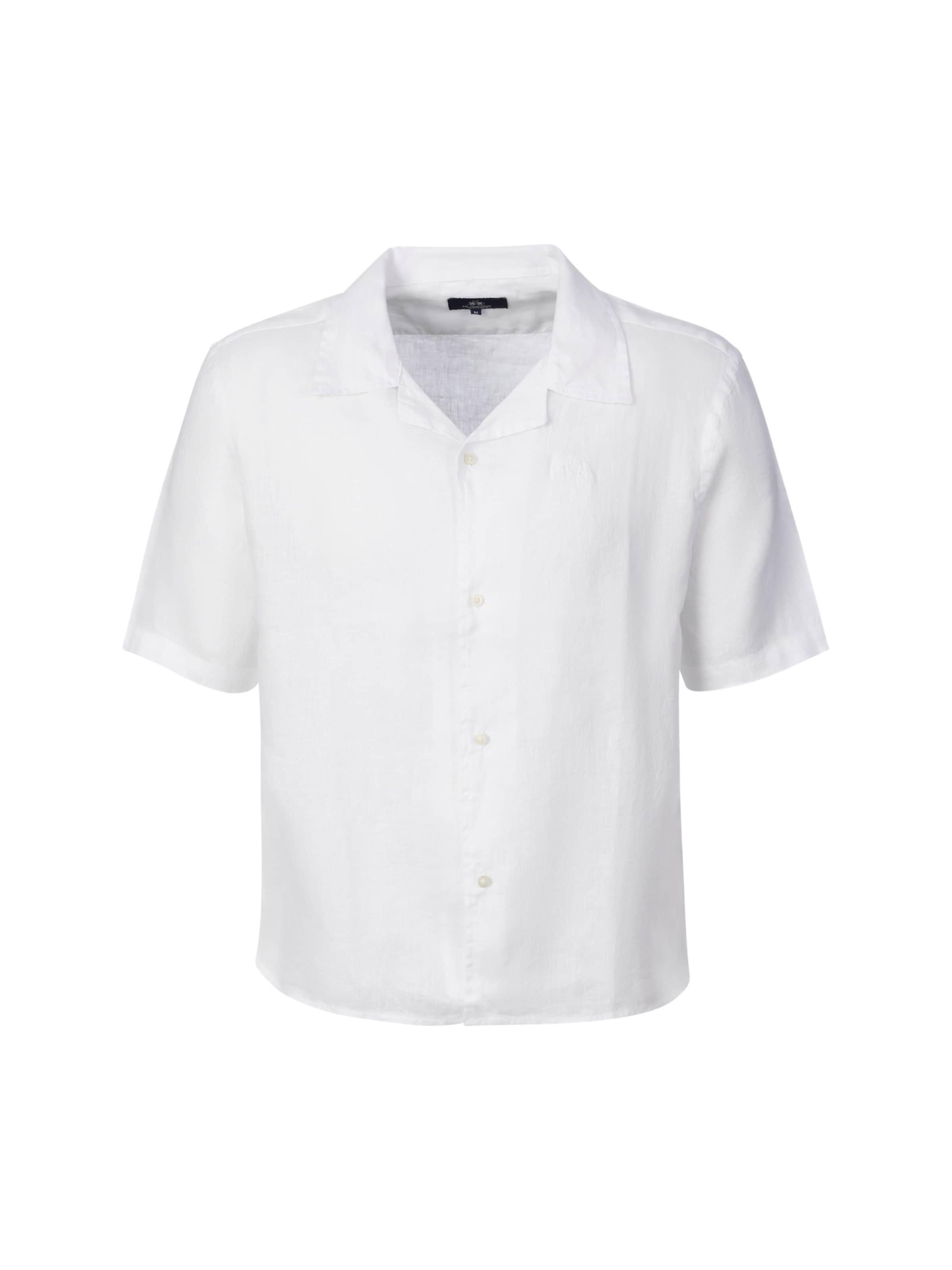 La Martina Regular fit Button Up Shirt in White: front