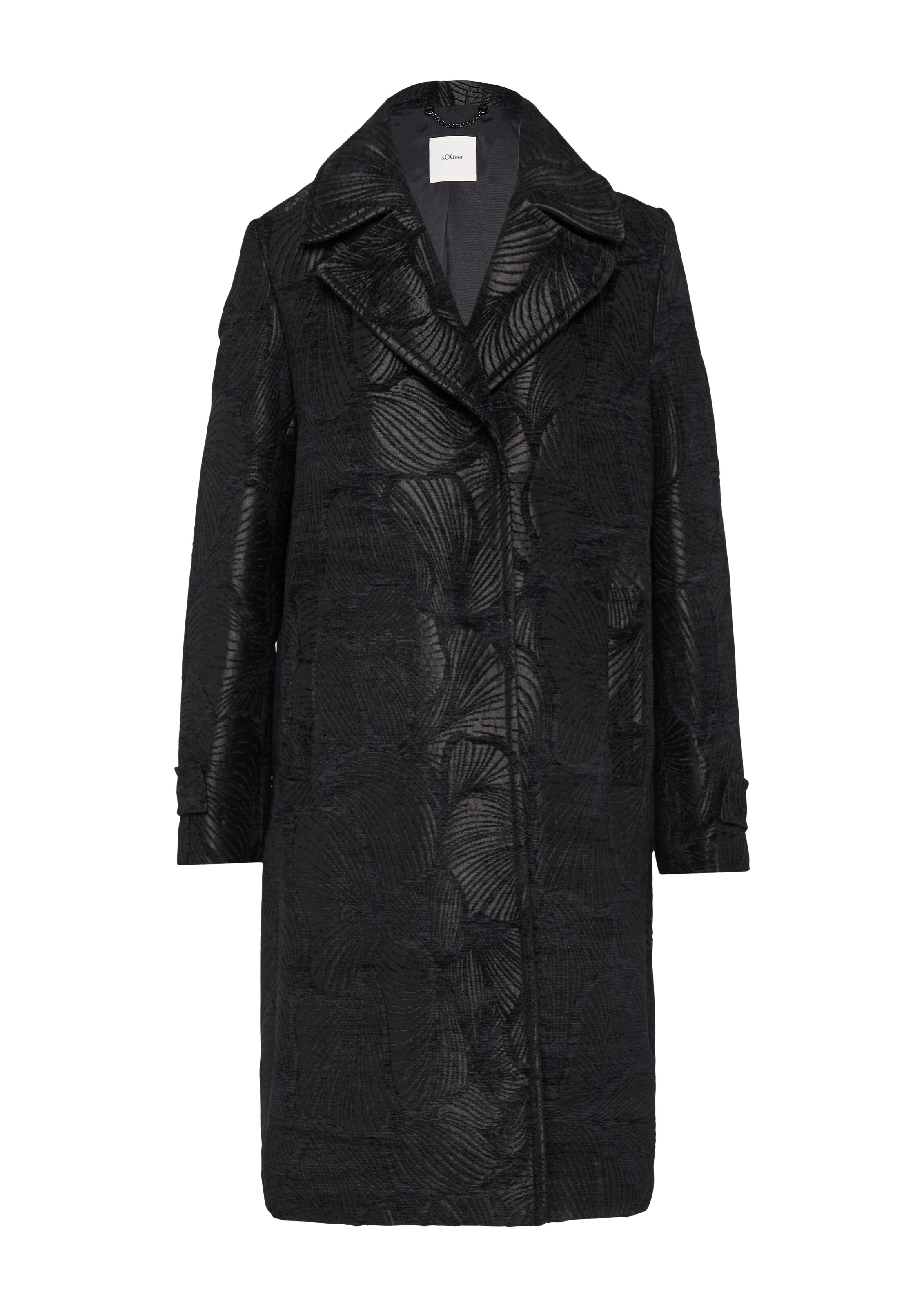 s.Oliver BLACK LABEL Übergangsmantel in Schwarz: Vorderseite