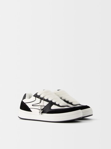 Bershka Platform trainers in Black