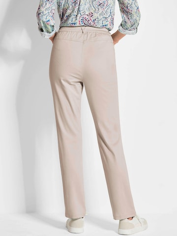 Regular Pantalon 'Louisa' Goldner en gris