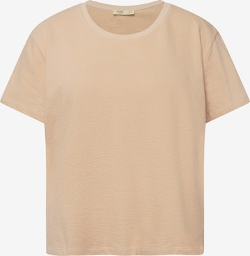 Ulla Popken Shirt in Beige: voorkant