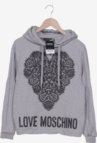 Love Moschino Sweatshirt & Zip-Up Hoodie in XS in Grey: front