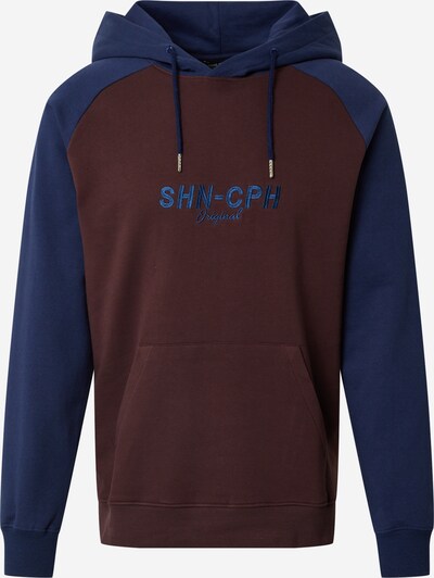SHINE ORIGINAL Sweater majica u tamno plava / čokolada, Pregled proizvoda