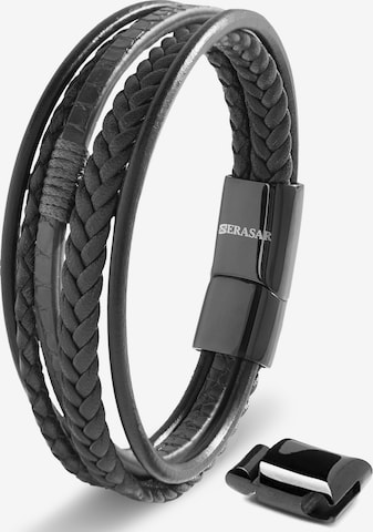 SERASAR Armband 'Wild' in Schwarz: Vorderseite
