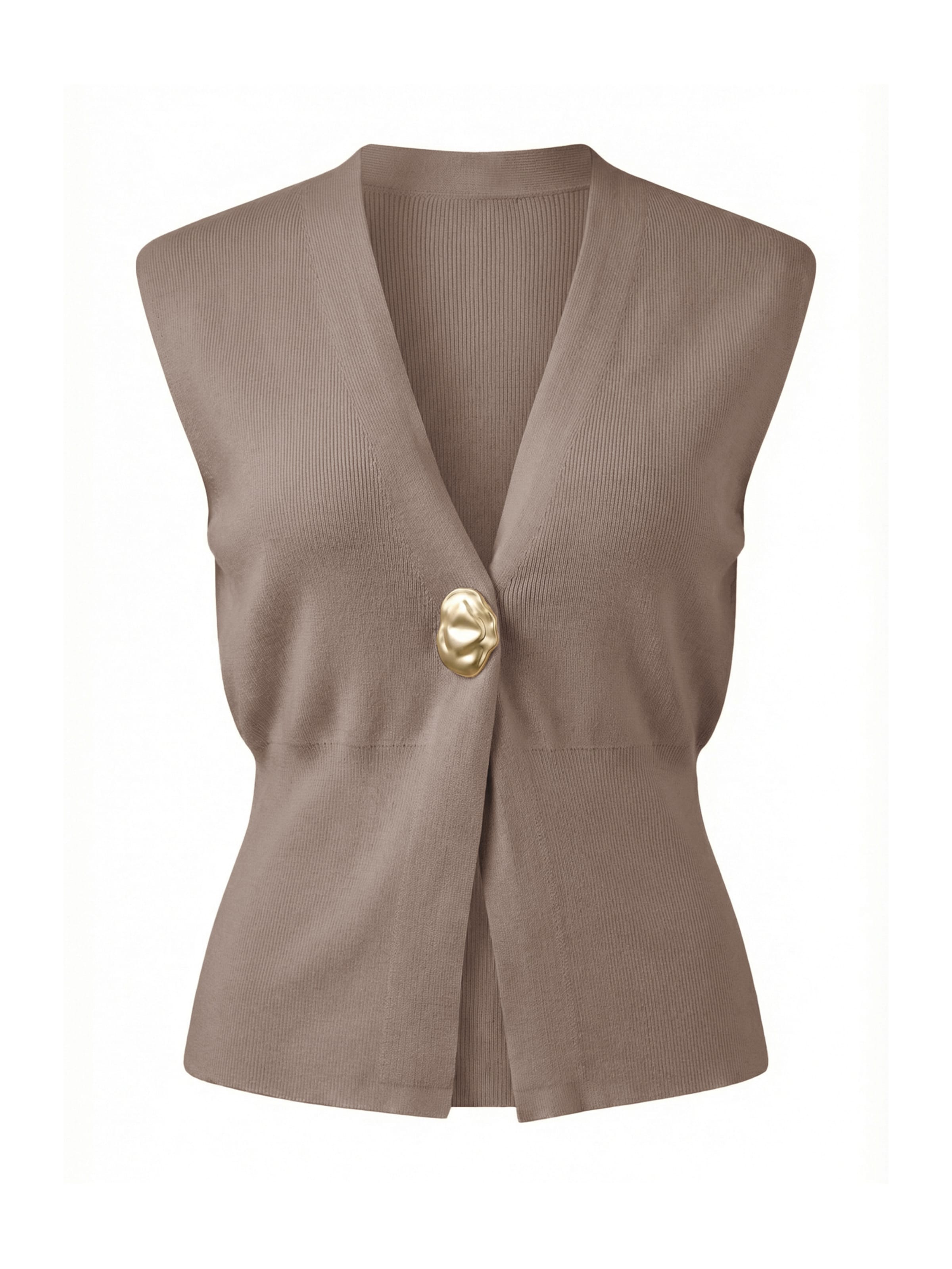 Imily Bela Πλεκτό γιλέκο σε γκρι: μπροστά