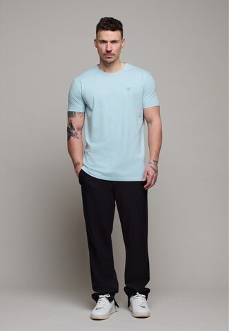 T-Shirt Distorted People en bleu