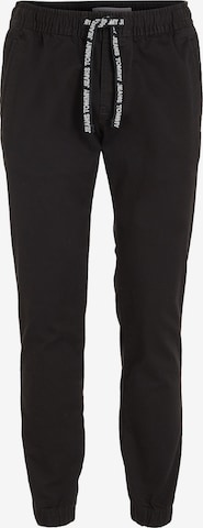 Tommy Jeans Tapered Pants 'Scanton' in Black: front