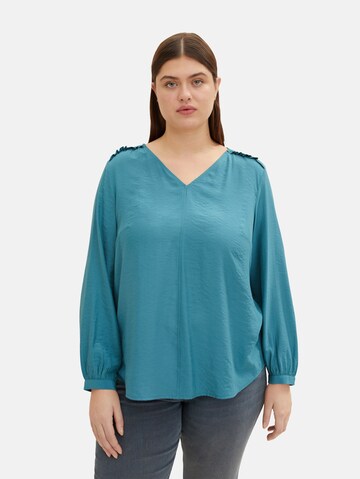 Tom Tailor Women + - Blusa em azul: frente