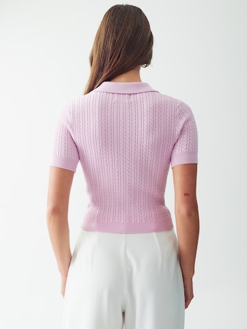 Calli Top in Pink: back