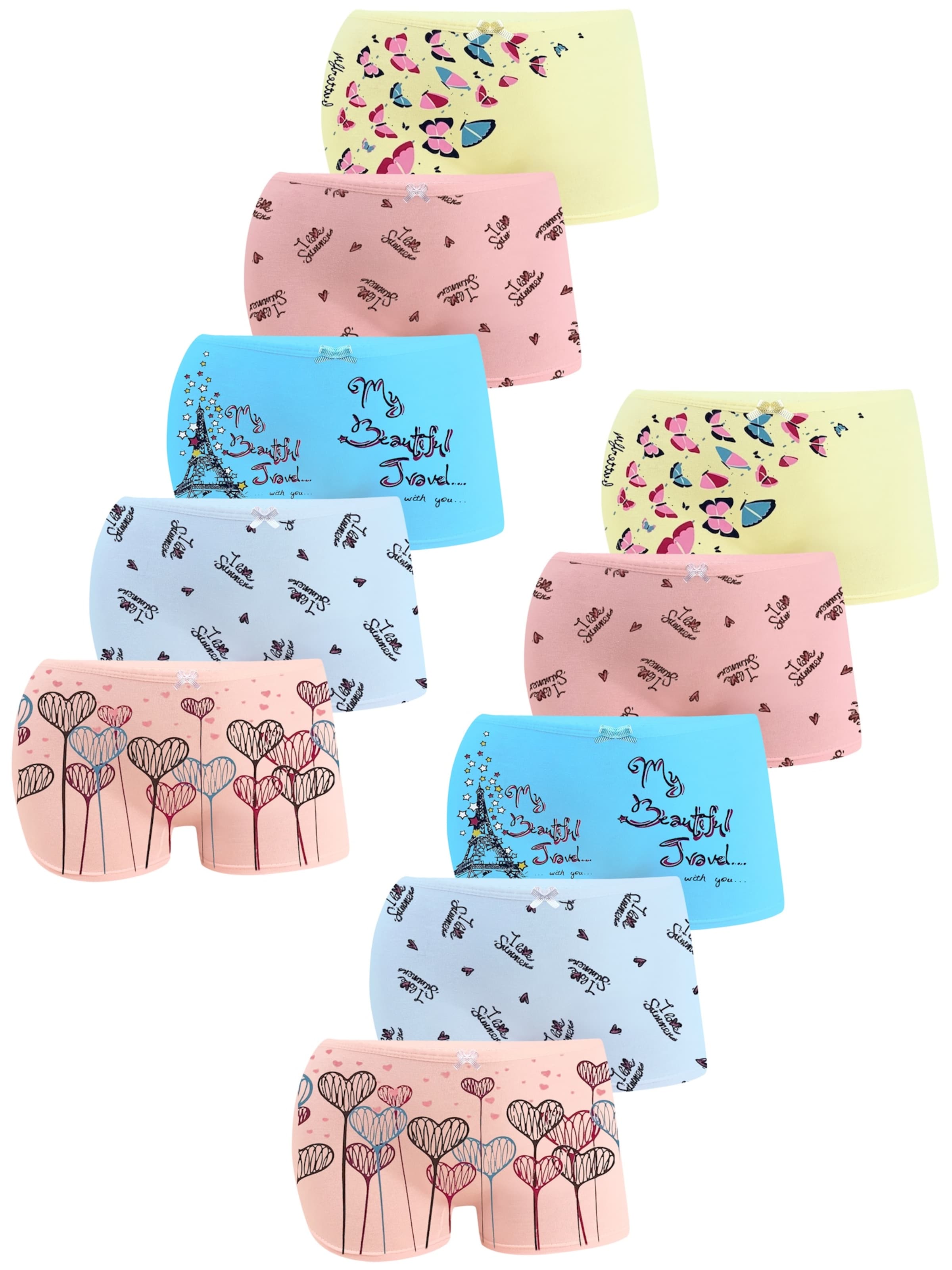 LOREZA Unterhose 'Mädchen Pantys Aneta'‌‌‌‌ in Mischfarben: Vorderseite