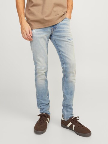 JACK & JONES Slimfit Jeans 'Liam Cole' in Blauw: voorkant