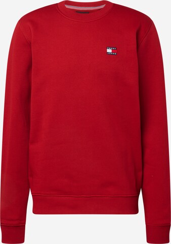 Sweat-shirt Tommy Jeans en rouge : devant