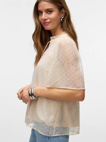 VERO MODA Bluse 'VMLeah' i beige