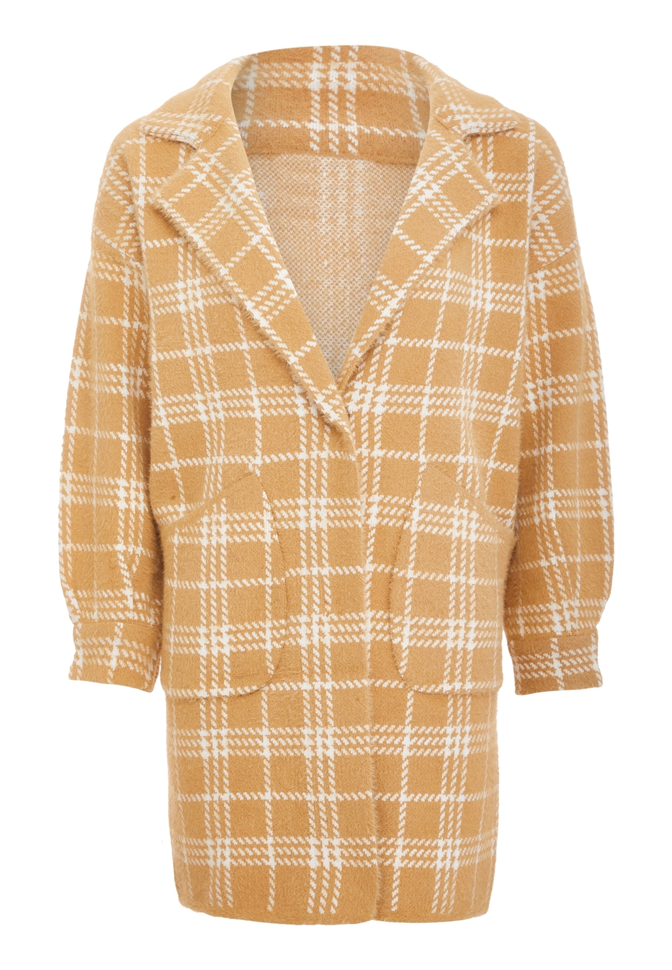 YASANNA - Casaco de malha em bege: frente