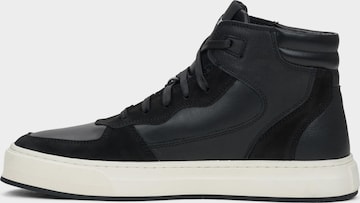 Estro Sneaker high '09-4699' in Schwarz: Vorderseite