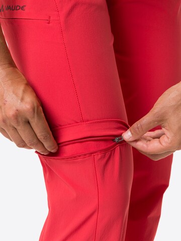 VAUDE Regular Outdoor trousers 'Farley' in Red