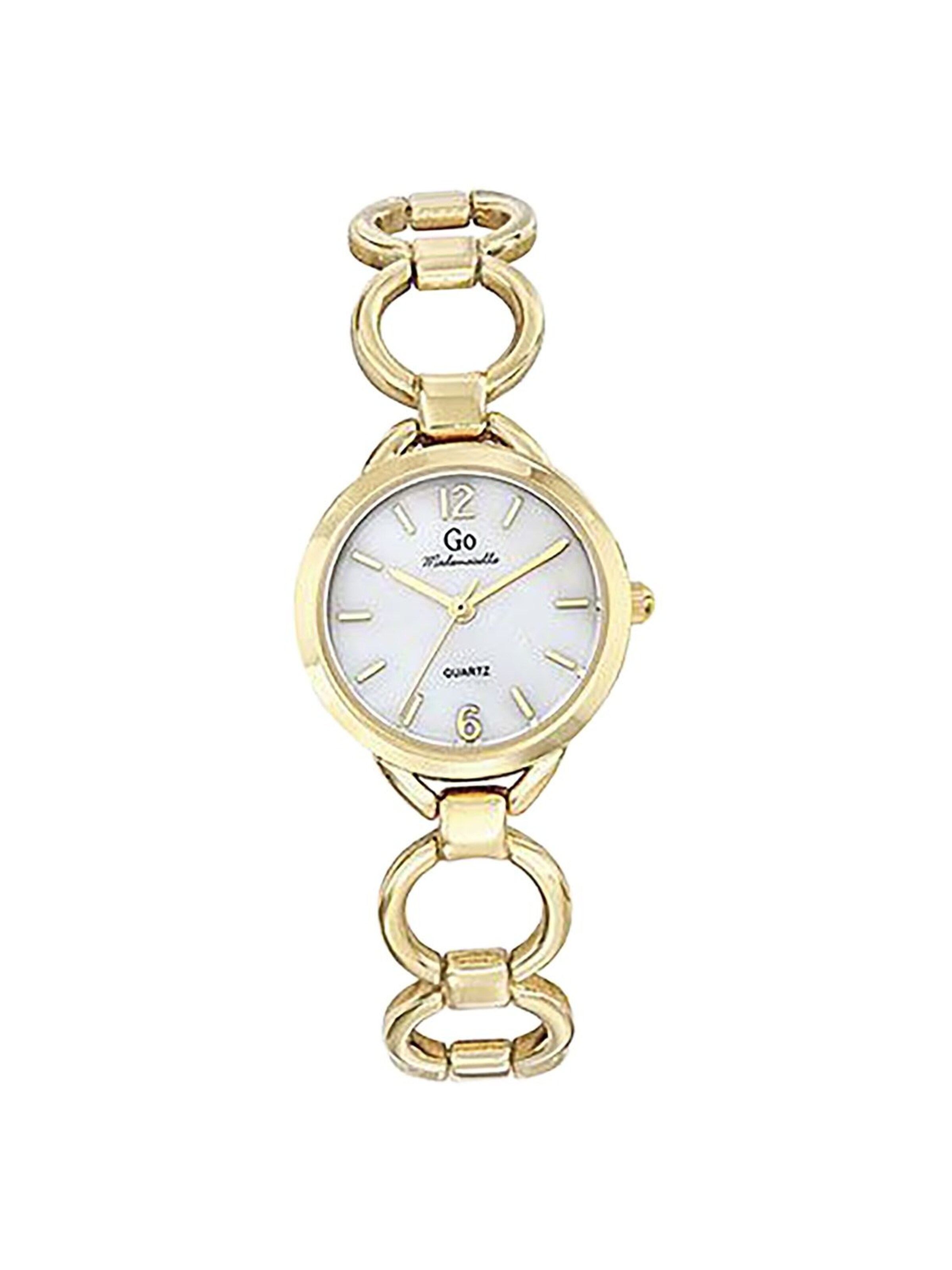 GO GirlOnly - Reloj analógico en oro: frente
