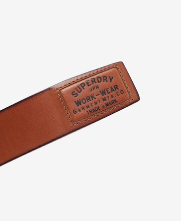 Superdry Belt 'Badgeman' in Brown