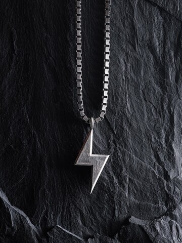 REYTEL Pendant 'LIGHTNING STRIKE' in Silver: front