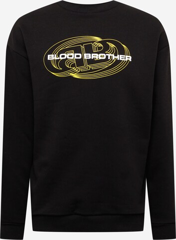 Blood Brother Sweatshirt 'SOUND + MIND' in Zwart: voorkant