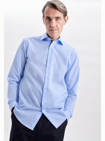 Coupe regular Chemise business SEIDENSTICKER en bleu