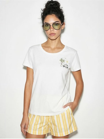 T-shirt Bianco Lucci en blanc : devant