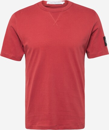 Calvin Klein Jeans - Camiseta en rojo: frente