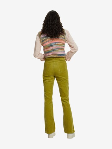 évasé Pantalon ESPRIT en vert