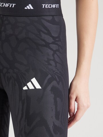 ADIDAS PERFORMANCE Skinny Sporthose in Schwarz