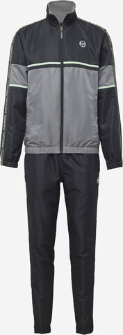 Sergio Tacchini Trainingspak in Zwart: voorkant