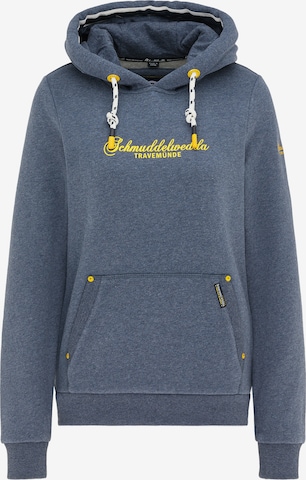 Schmuddelwedda Sweatshirt 'Travemünde' in Blauw: voorkant