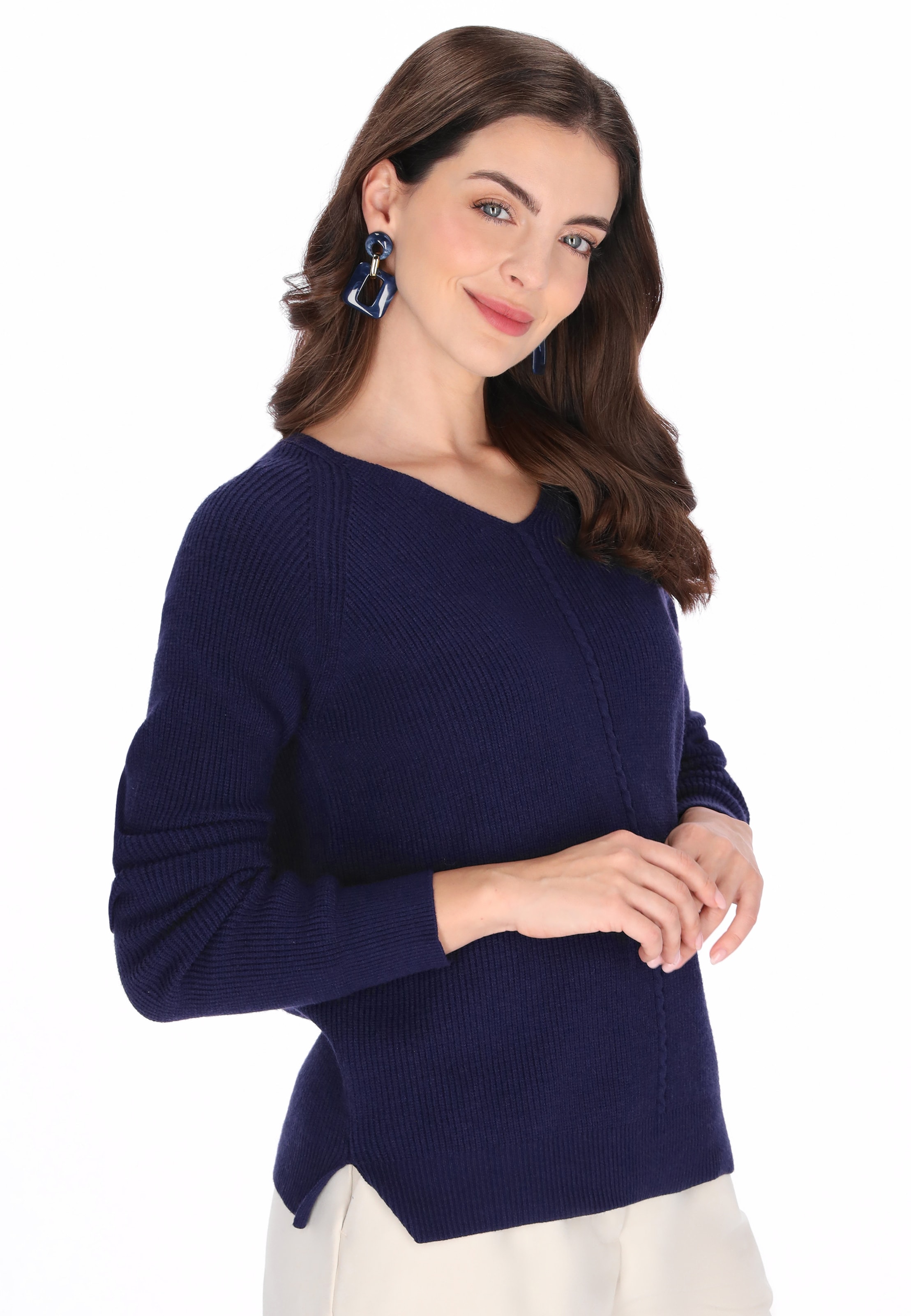 Pull-over FELIPA en bleu : devant