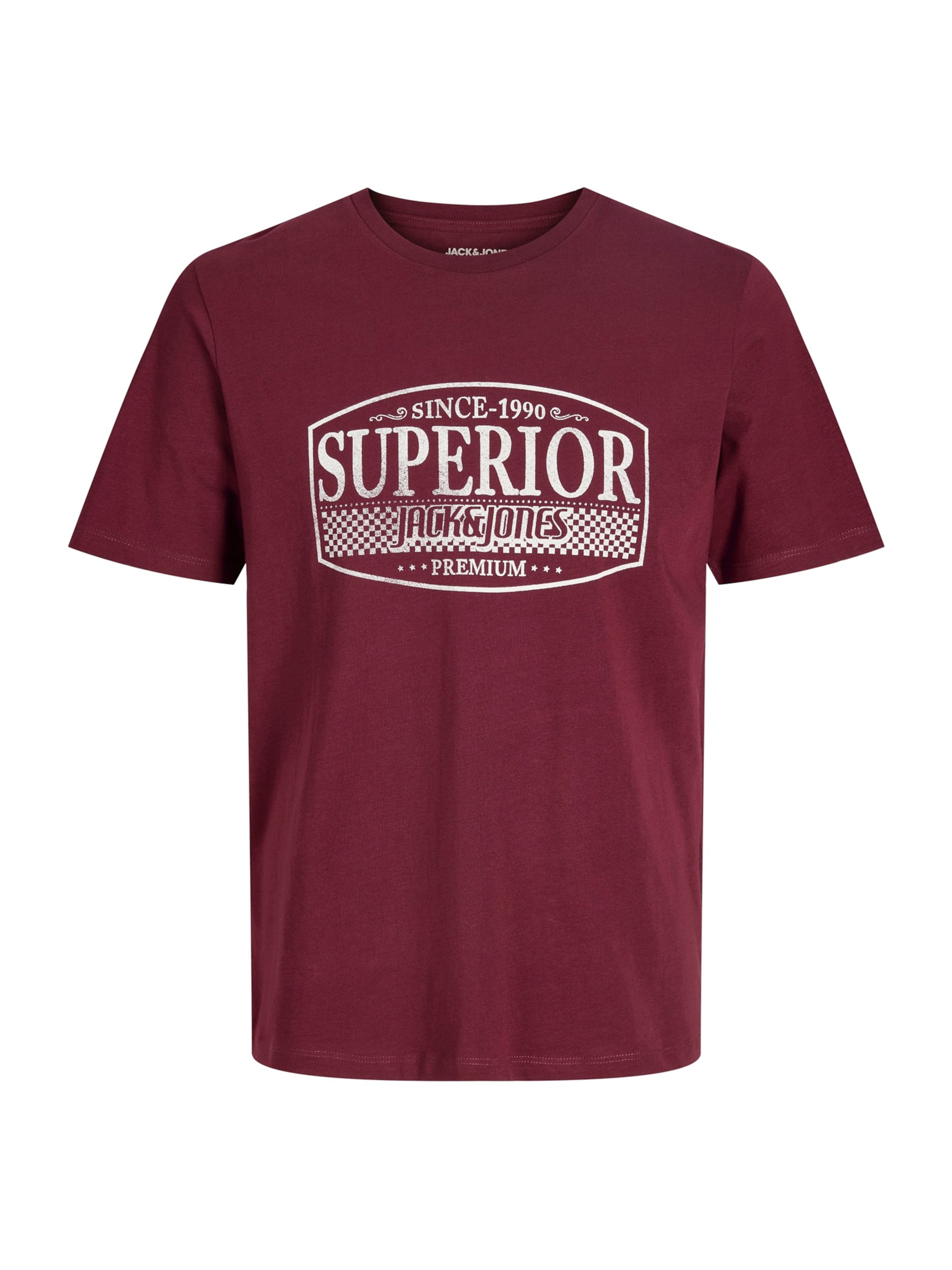 Jack & Jones Premium Футболка 'JPRBLUNOAH' в Красный: спереди