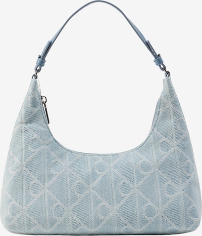 Rankinė ant peties iš Calvin Klein, spalva – tamsiai (džinso) mėlyna / balta, Prekių apžvalga