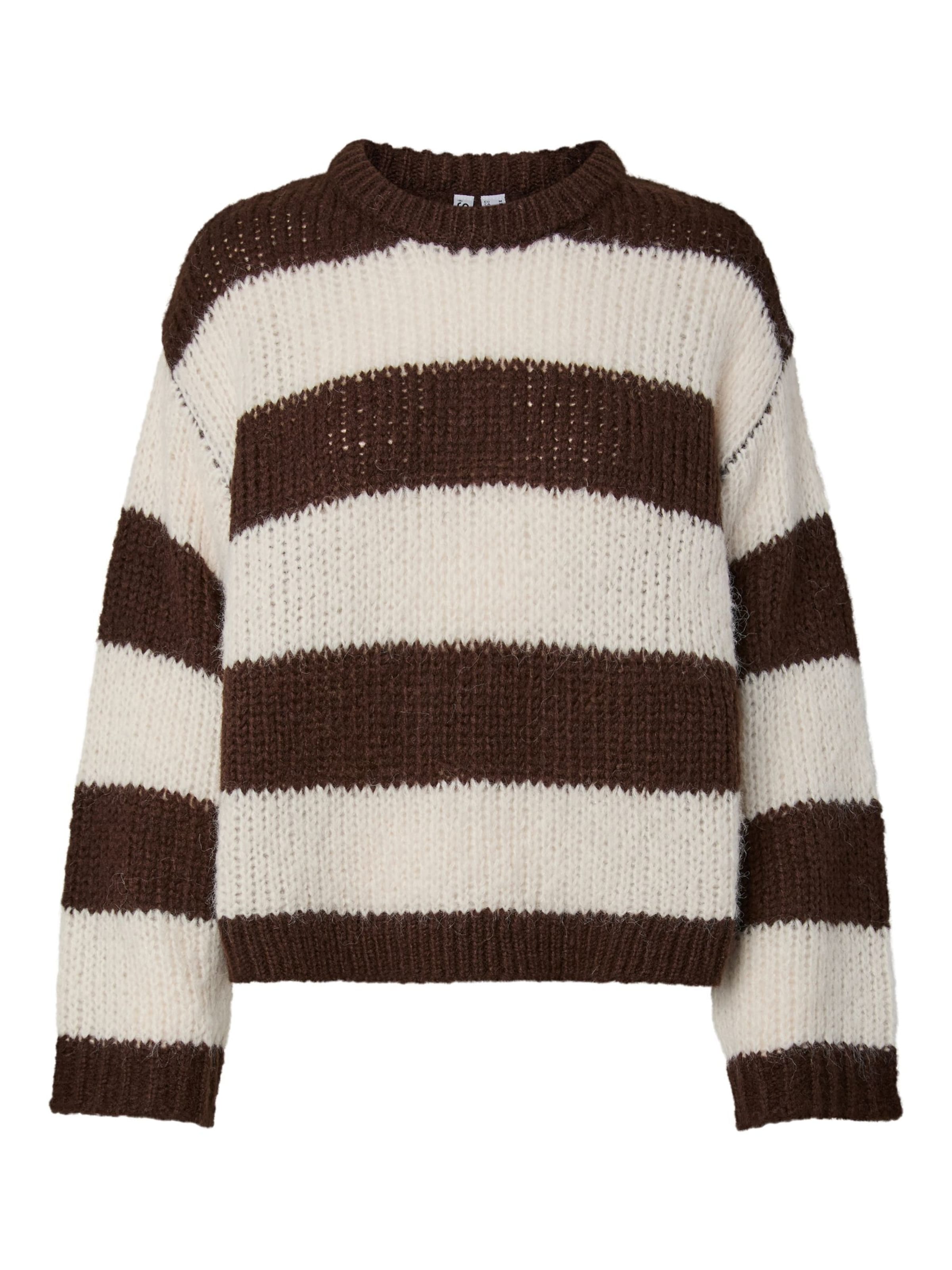 PIECES Pullover 'PCDorthea' in Braun: Vorderseite