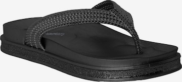 Don Algodon - Sandalias de dedo 'Licia' en negro: frente