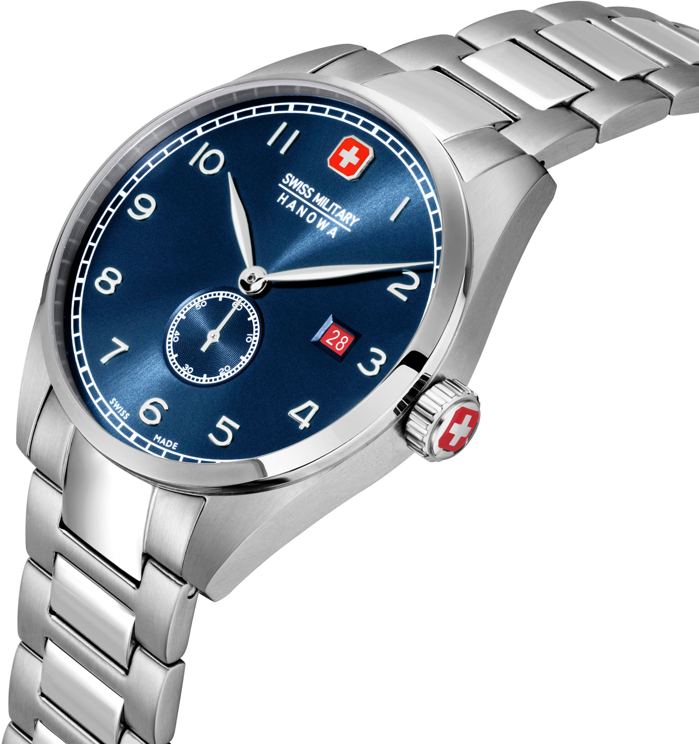 SWISS MILITARY HANOWA Analog watch 'Lynx' in Silver
