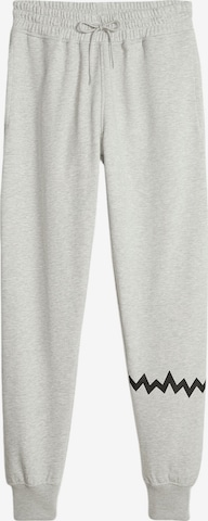 PUMA Tapered Sporthose 'Hoops Team' in Grau: Vorderseite