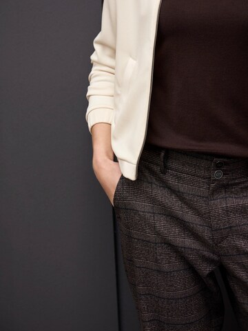 STREET ONE Zip-Up Hoodie in Beige