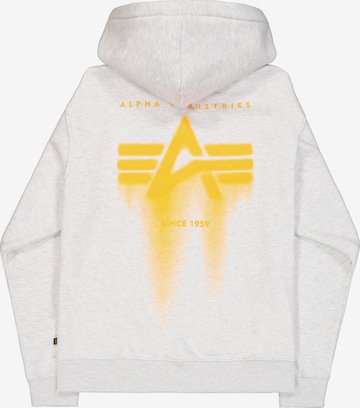 ALPHA INDUSTRIESSweater majica - siva boja: prednji dio