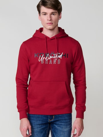 KOROSHI - Sweatshirt em vermelho: frente