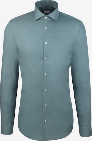 Coupe slim Chemise business SEIDENSTICKER en vert : devant