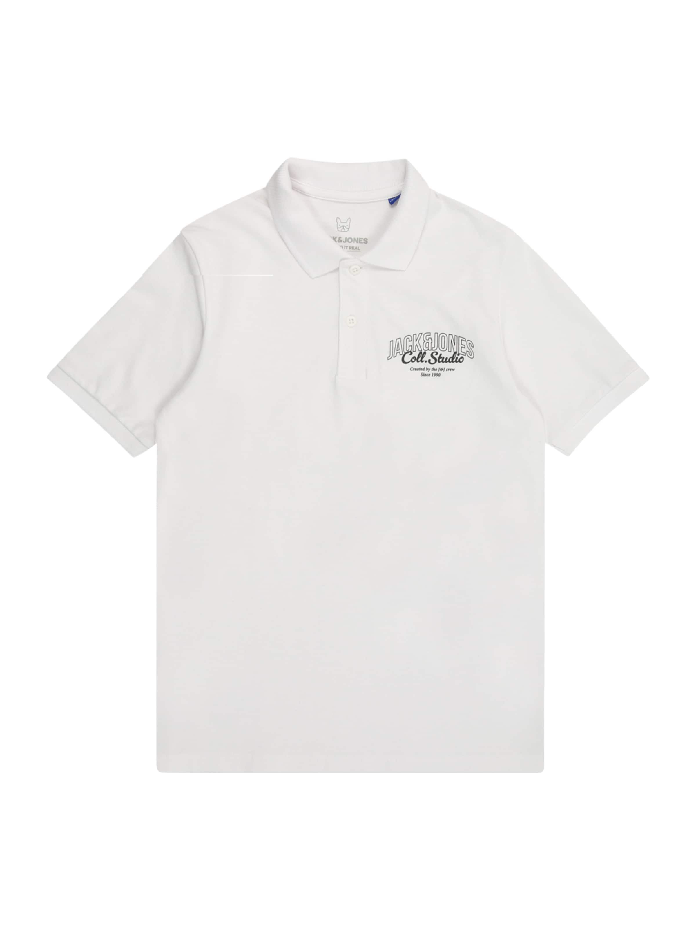 Jack & Jones Junior - Camiseta 'JJMakoto' en blanco: frente