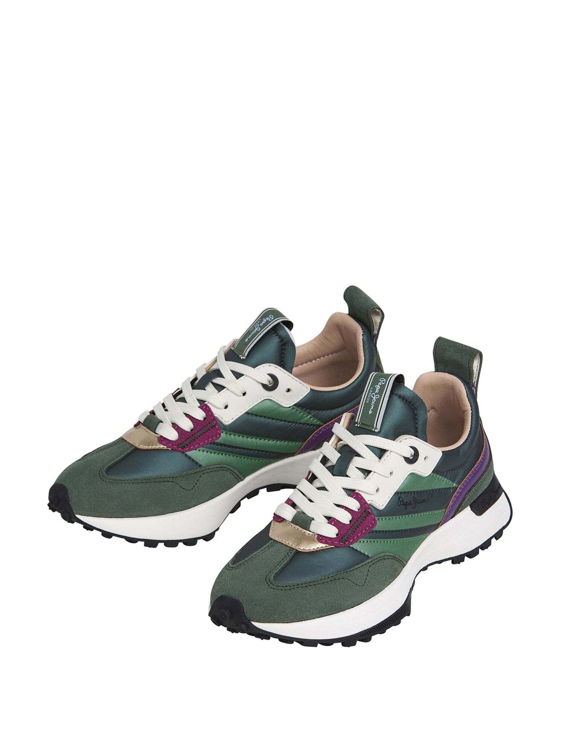 Baskets basses 'Lucky Shiny' Pepe Jeans en vert