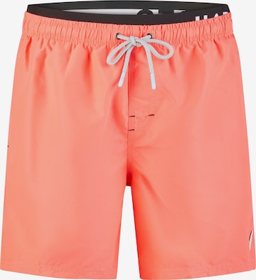 Happy Shorts Zwemshorts 'Double Waistband' in Rood: voorkant