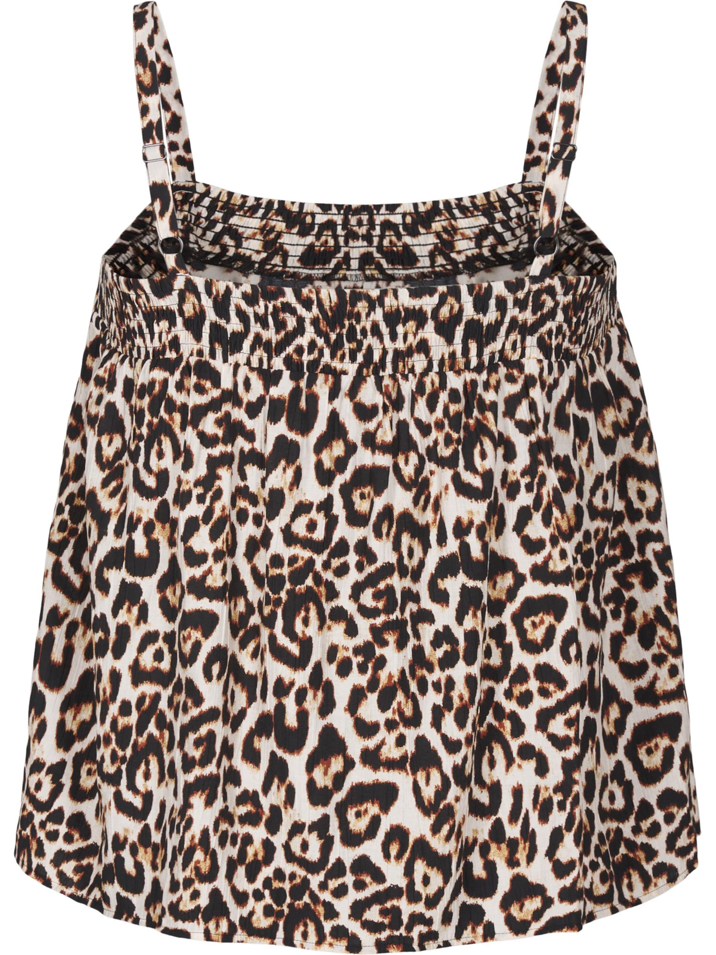 Zizzi Top 'Vsol' in Beige