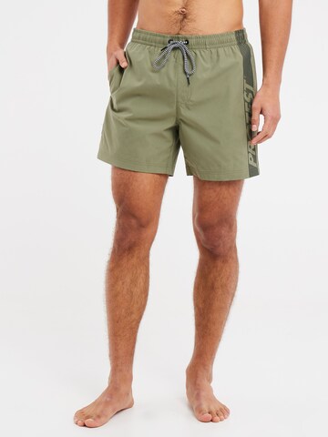 PROTEST Board Shorts 'PRTFAREL' in Green