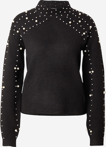 PIECES Pullover 'PCREA' in Schwarz: Vorderseite