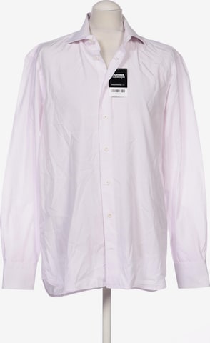 Van Laack Button Up Shirt in L in Pink: front