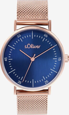 s.Oliver Analog Watch in Blue: front